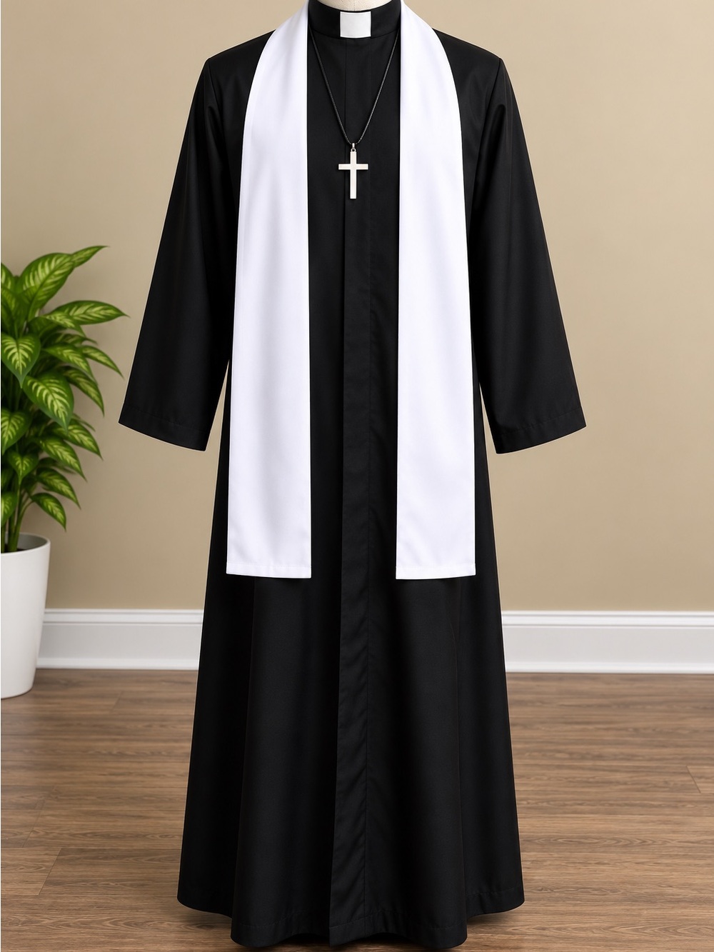 Men’s Priest Costume Complete Set Halloween Cosplay